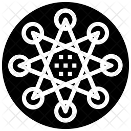 256x256 Deep Learning Icon Of Glyph Style