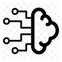 256x256 Deep Learning Icon Of Line Style