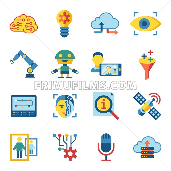 600x600 Digital Vector Deep Machine Learning And Artificial Intelligence