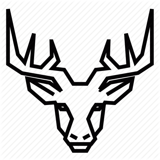 512x512 Buck, Deer, Head, Reindeer, Stag Icon
