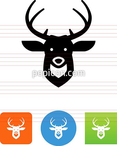 400x501 Deer Head Icon