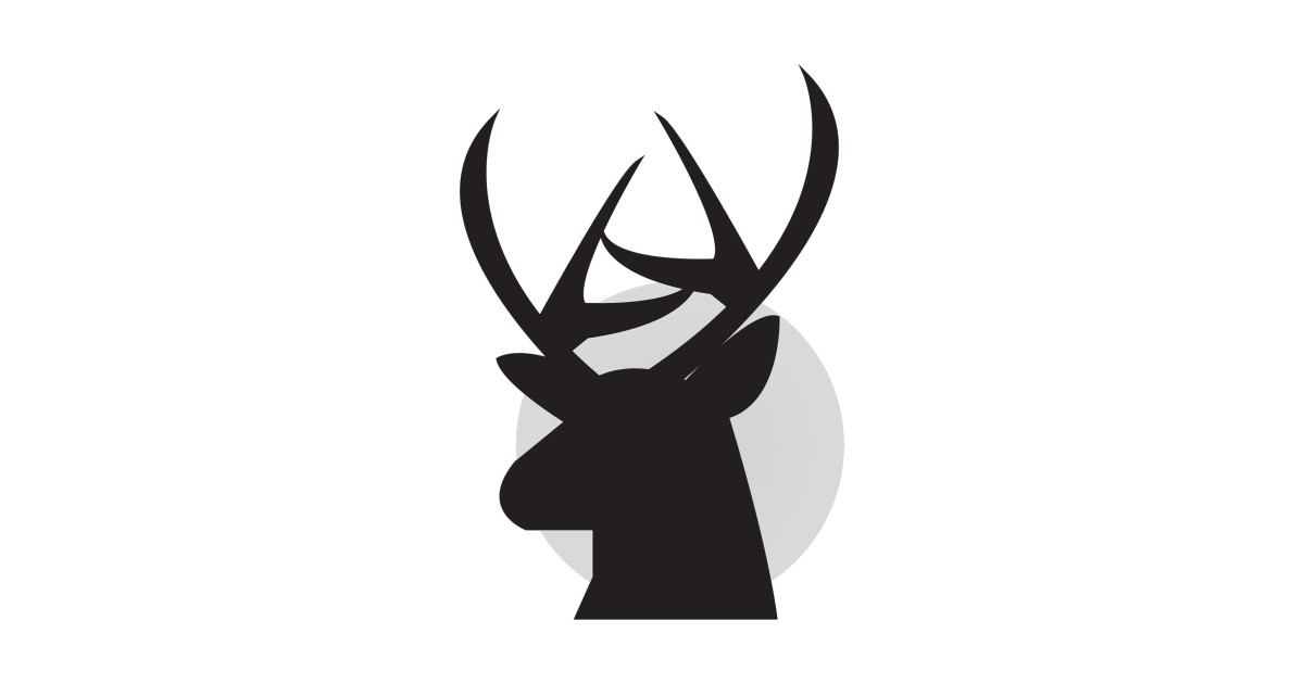 1200x630 Vector Deer Head Icon