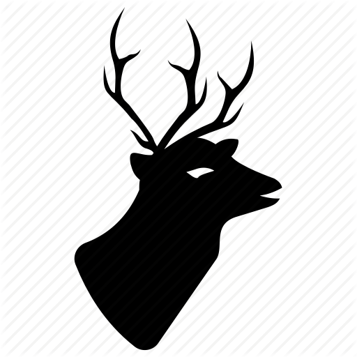 512x512 Animal, Deer, Deer Face, Deer Head, Elk, Reindeer, Wildlife Icon