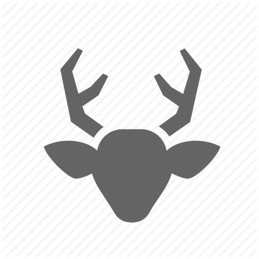 512x512 Animal, Deer, Head, Horns, Hunting, Trophy, Wild Icon