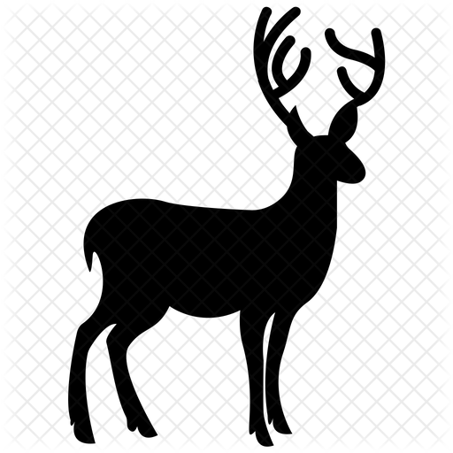 512x512 Deer Icon Of Glyph Style