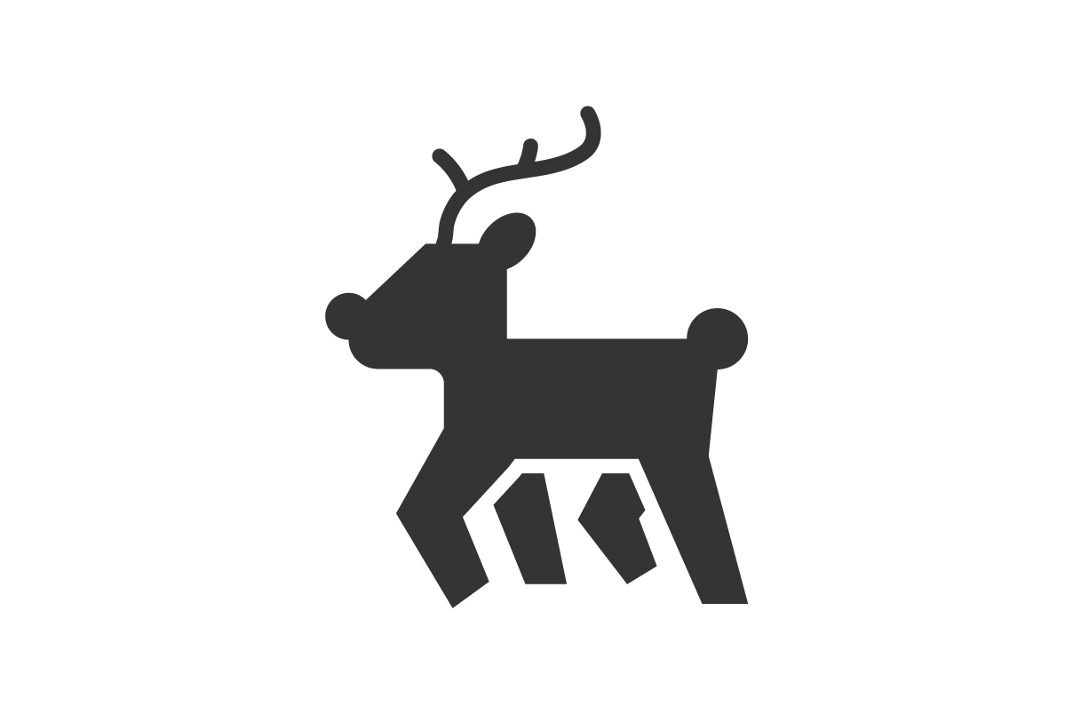 1208x804 Deer Icon Graphic