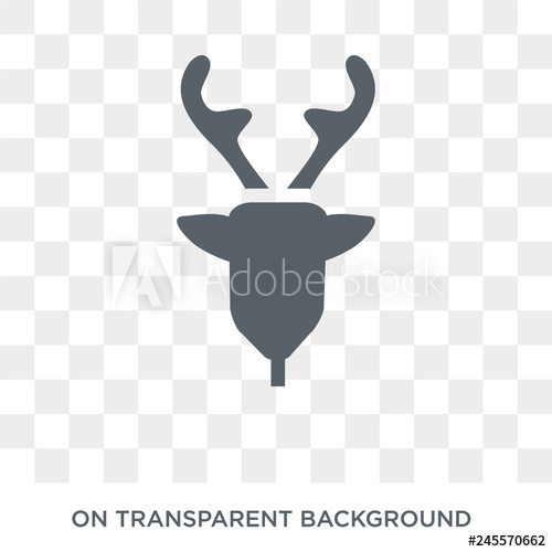500x500 Deer Icon Deer Design Concept From Christmas Collection Simple