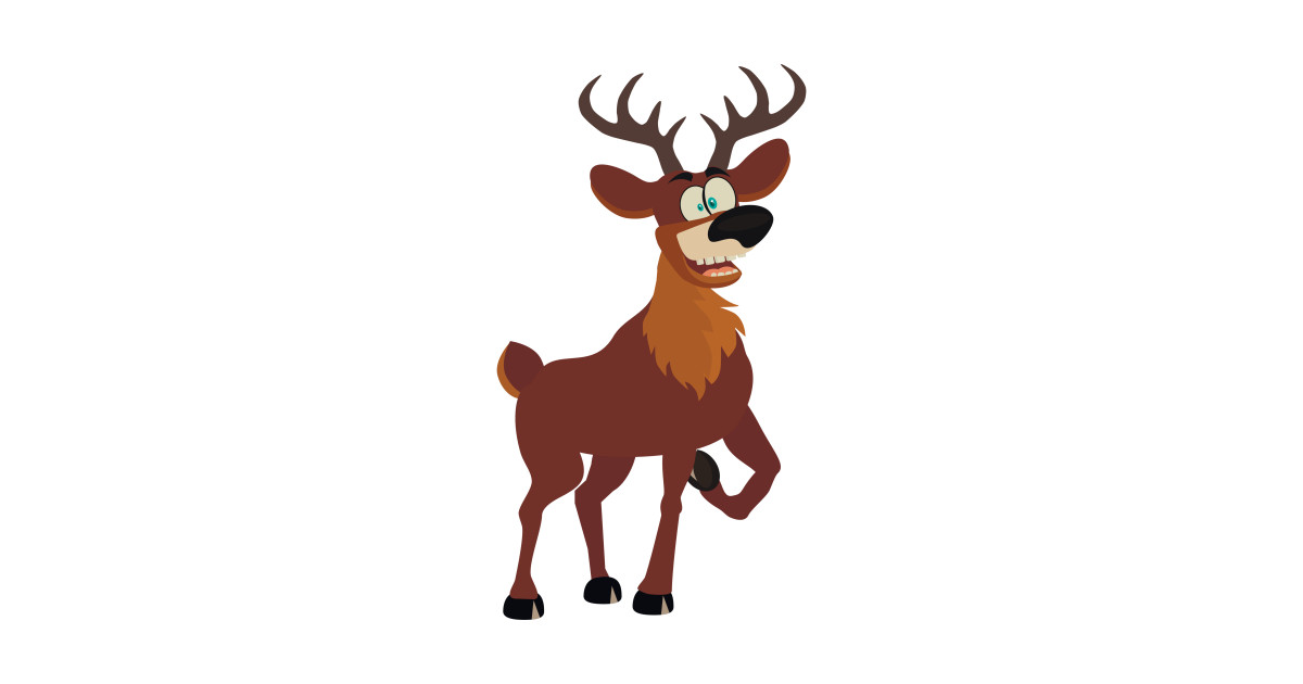 1200x630 Flat Style Cartoon Deer Icon