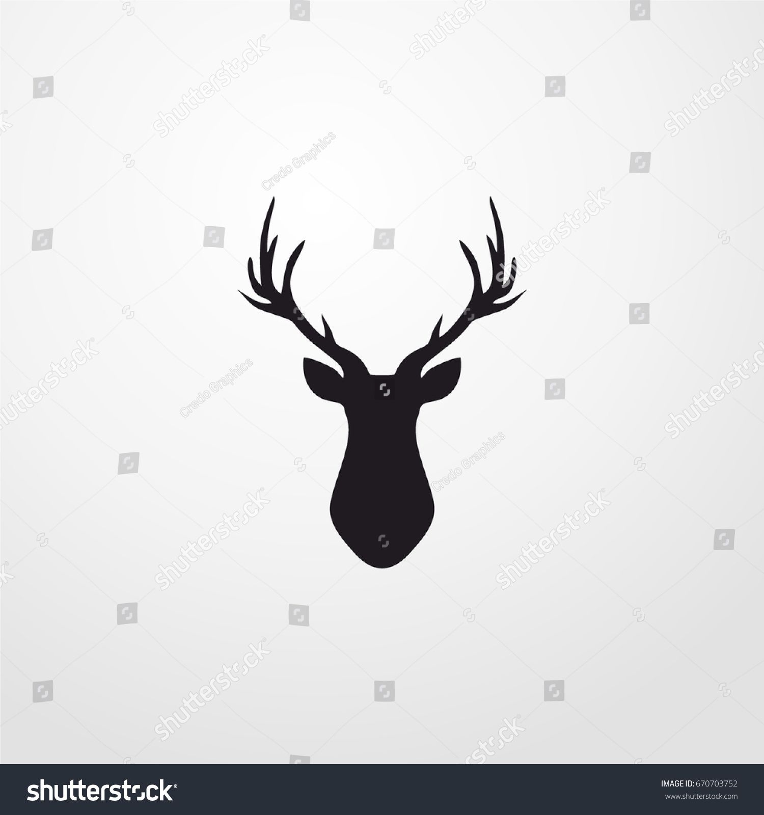 1500x1600 Deer Icon Vector Sign Symbol On White Background Kateigh