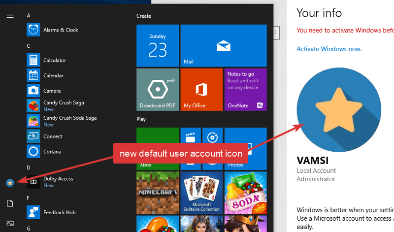 How To Change Default User Account Picture In Windows 800x471 How To Change Default User Account Picture In Windows