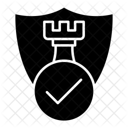 256x256 Defence Icon Of Glyph Style