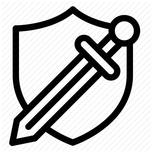 512x512 Attack, Defence, Fight, Game, Shield, Sword Icon