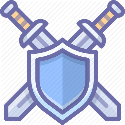 512x512 Defend, Shield, Swords Icon