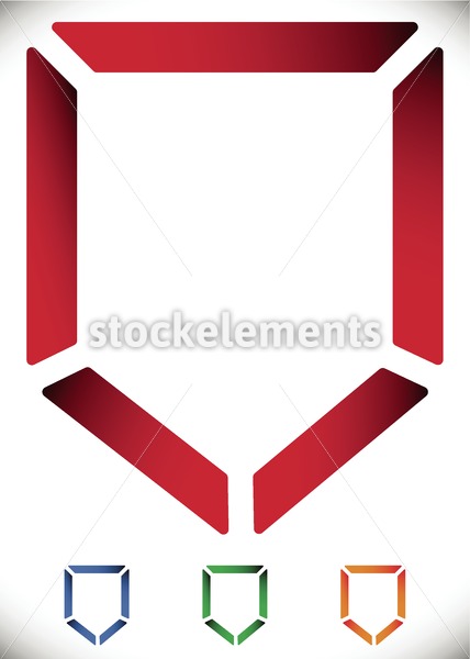 428x600 Contour Shield Icon In Color