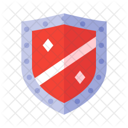 256x256 Defense Icon Of Flat Style