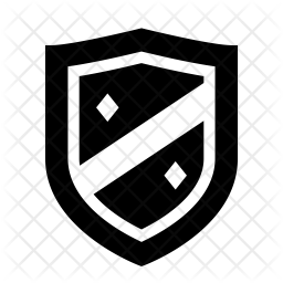 256x256 Defense Shield Icon Of Glyph Style