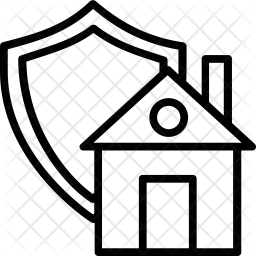 256x256 Home Defense Icon Of Line Style