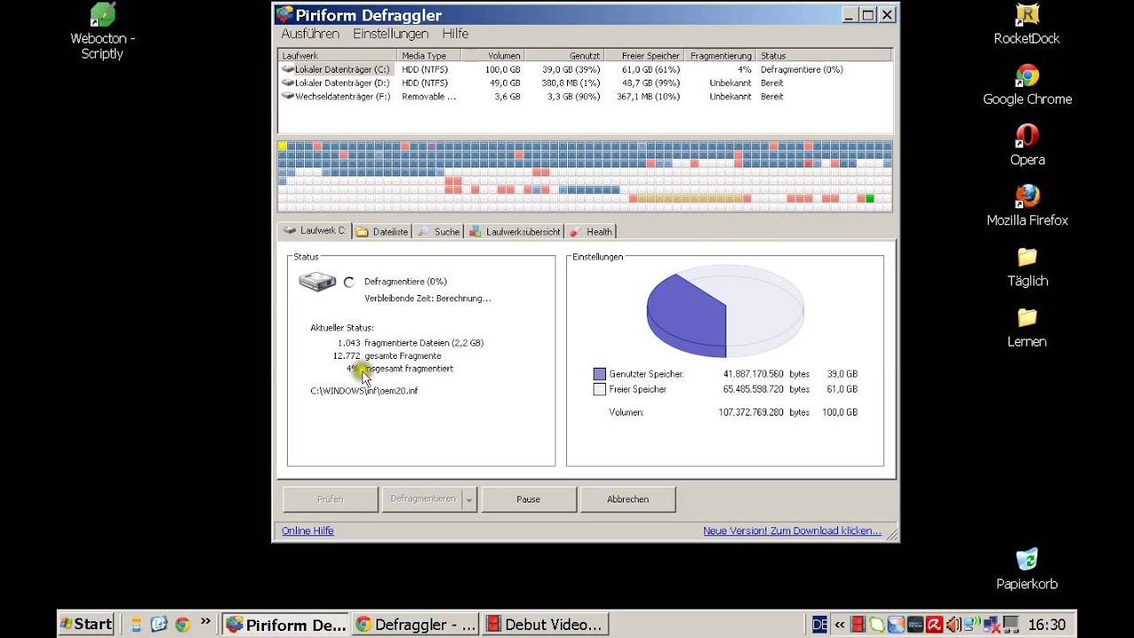 1280x720 Piriform Defraggler
