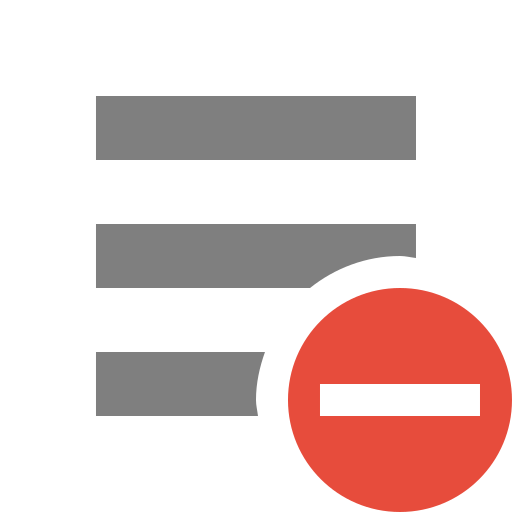 512x512 List, Remove, All Icon Free Of Super Flat Remix Actions