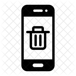 256x256 Delete Button Icon Of Glyph Style