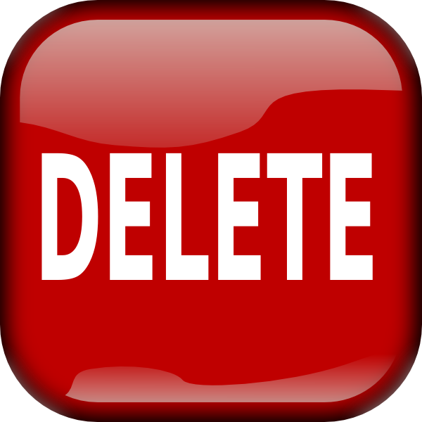 600x600 Red Delete Button Png