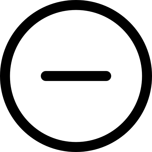 512x512 Rounded Delete Button With Minus Icons Free Download