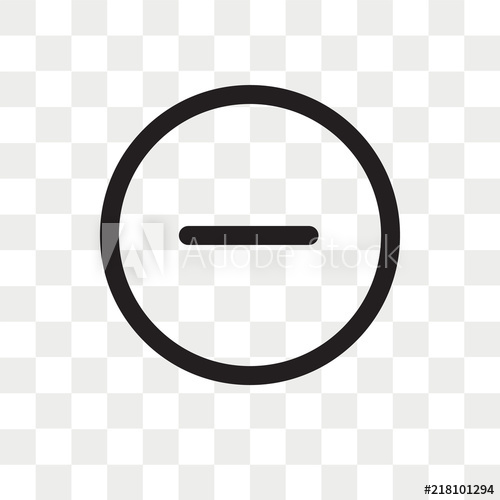 500x500 Rounded Delete Button With Minus Vector Icon Isolated