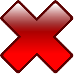 256x256 Red Delete Button Icon Free Icons Download