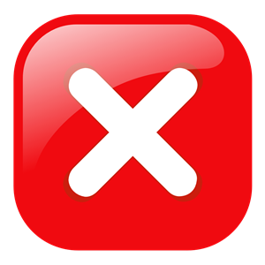 300x300 Red Square Error Warning Icon Clipart, Cliparts Of Red Square