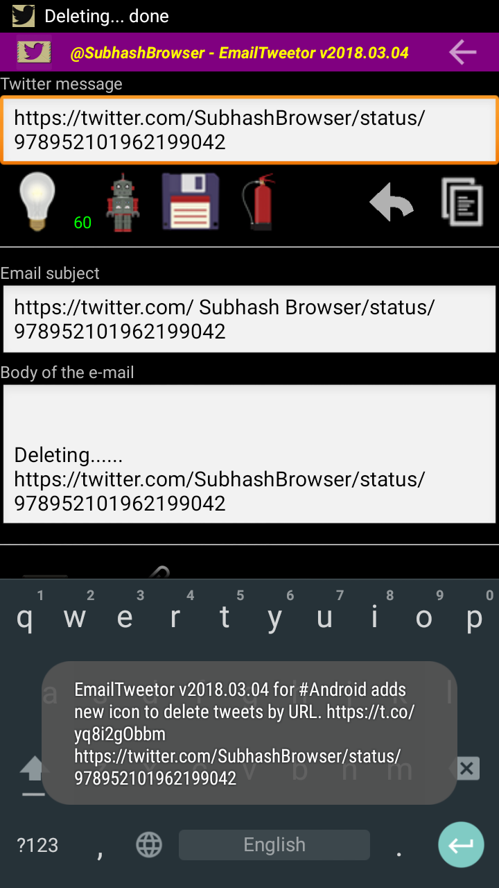 720x1280 Emailtweetor For Android Adds Icon To Delete Tweets