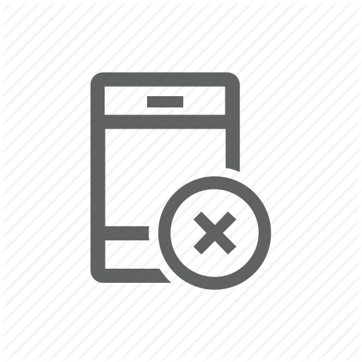 512x512 Cross, Delete, Iphone, Mobile, Phone, Remove Icon