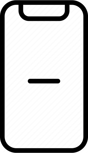 294x512 Delete, Device, Iphone, Minus, Mobile, X Icon