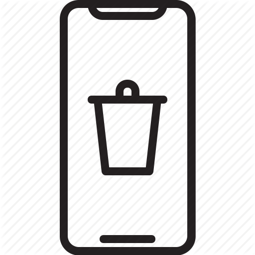 512x512 Delete, Gadget, Iphonex, Remove, Smartphone, Trash Icon