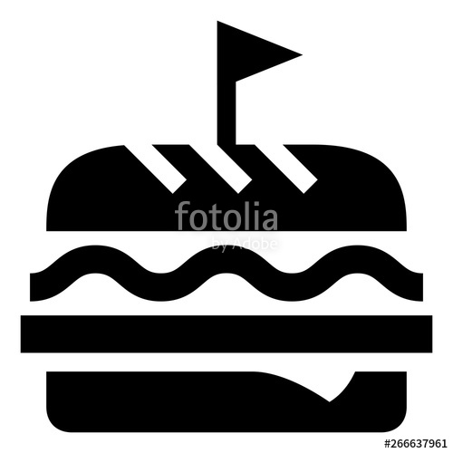 500x500 Deli Hoagie Sandwich Vector Icon Stock Image And Royalty Free