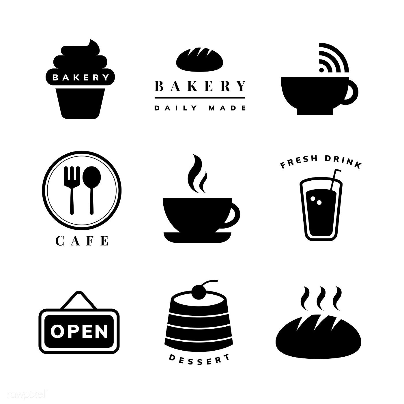 1400x1400 Coffee Shop Icon Vector Set Free Image