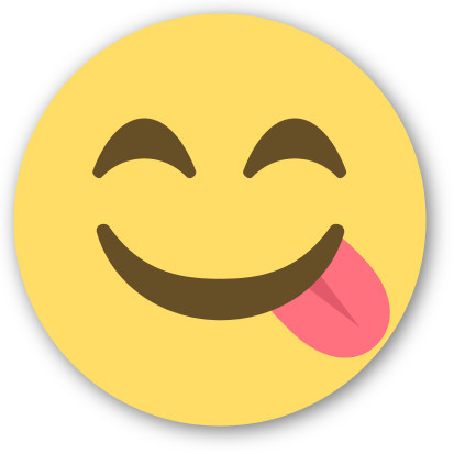 Emoji One Wall Icon Face Savouring Delicious Food 413x413 Emoji One Wall Icon Face Savouring Delicious Food