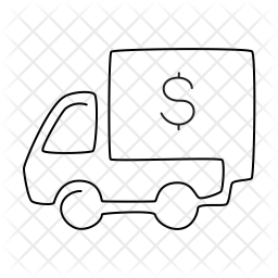 256x256 Delivery Car Icon Of Line Style