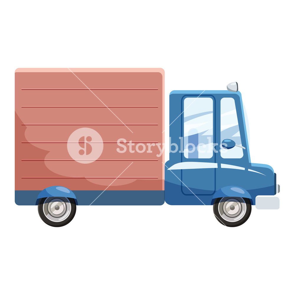 1000x1000 Delivery Car Icon Cartoon Illustration Of Delivery Car Vector