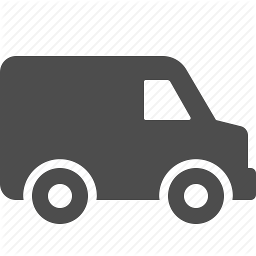 512x512 Car, Courier, Delivery, Logistics, Transportation, Van, Vehicle Icon
