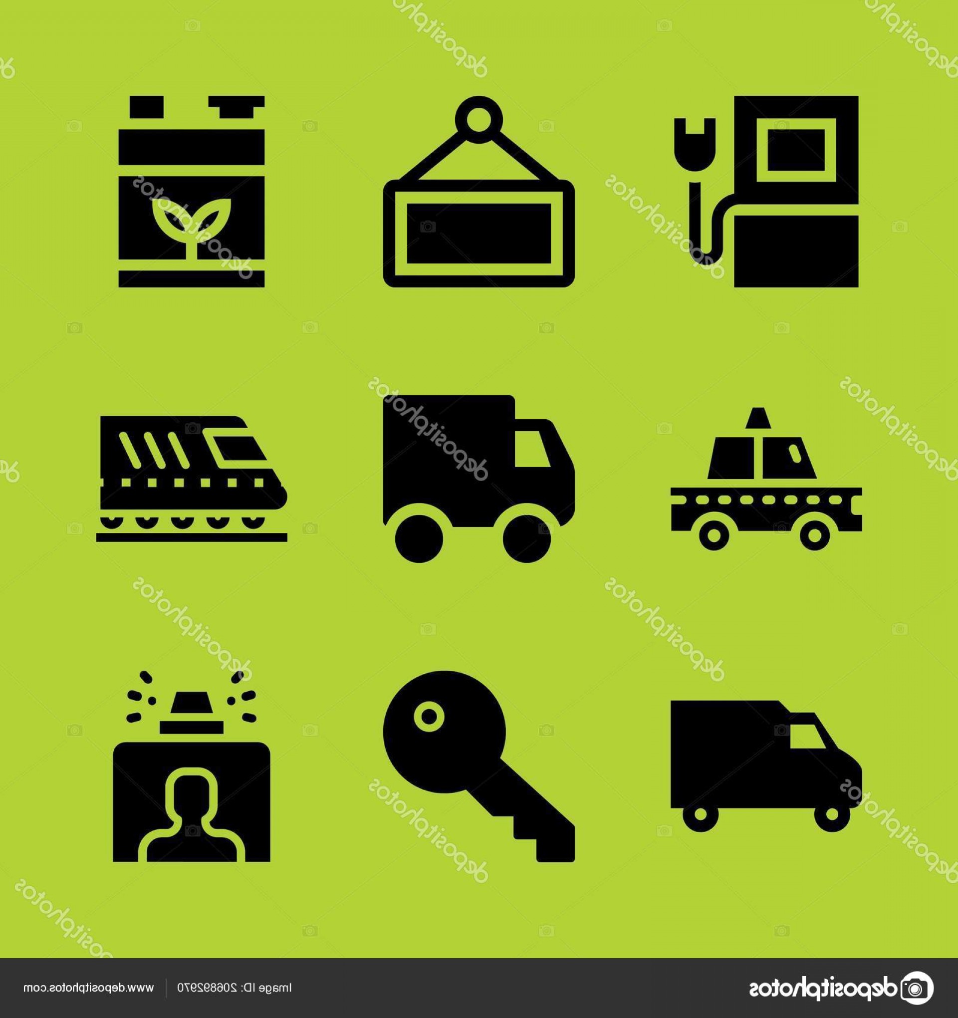 1920x2040 Stock Illustration Car Icon Set Battery Delivery Newwaysys