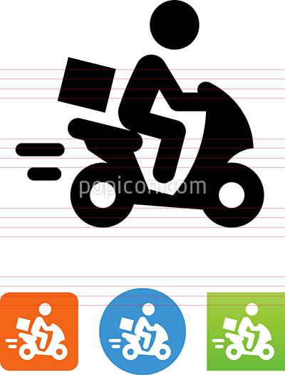 400x525 Moped Scooter Delivery Icon