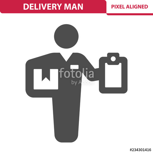 500x500 Delivery Man Icon Stock Image And Royalty Free Vector