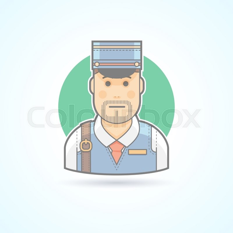 800x800 Postman, Mailman, Delivery Man Icon Avatar And Person