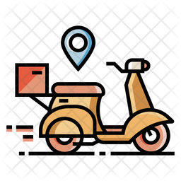 256x256 Delivery Service Icon Of Colored Outline Style