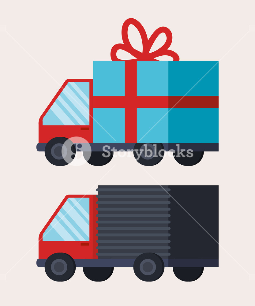 833x1000 Truck Delivery Service Icon Vector Illustration Design Royalty