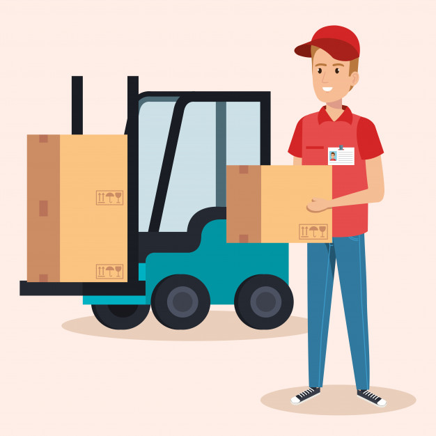626x626 Courier Character Delivery Service Icon Vector Premium Download
