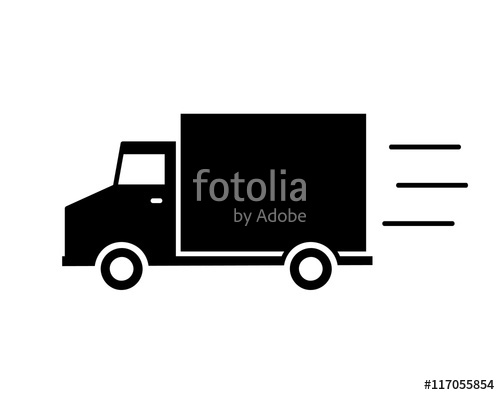 500x395 Fast Delivery Van Icon A Hand Drawn Vector Icon Illustration