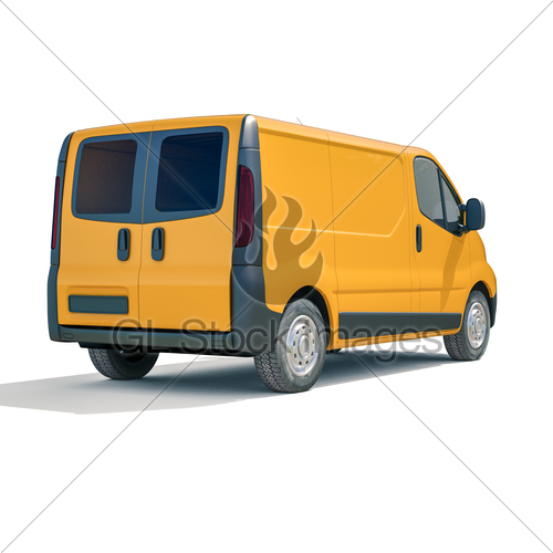500x500 Yellow Delivery Van Icon Gl Stock Images