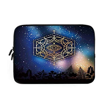 355x355 Sacred Geometrty Decor Laptop Sleeve Bag,neoprene