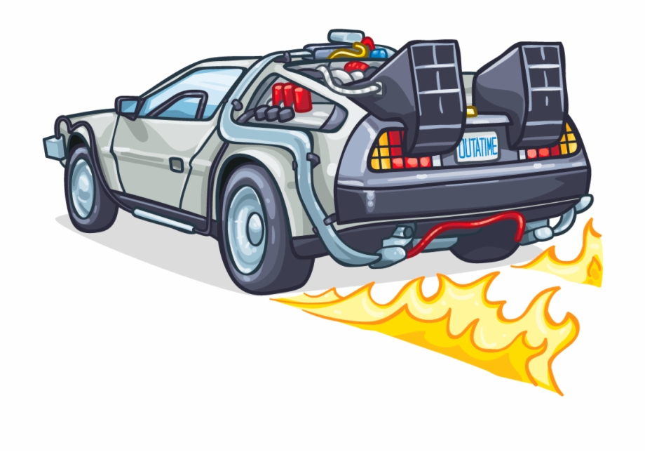 920x644 Back To The Future Delorean Clip Art